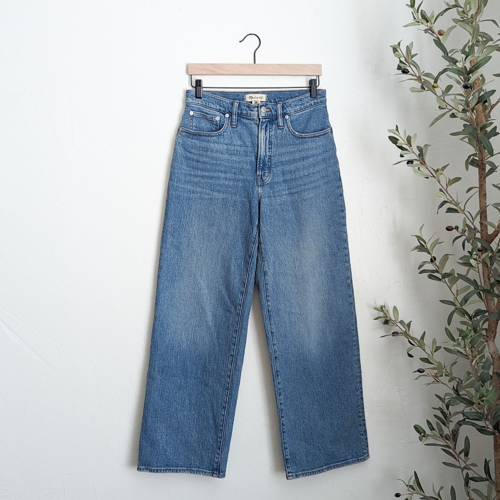 NWT Madewell The Perfect Vintage Wide-Leg Jean in Heathcote Wash